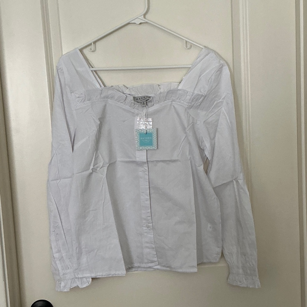 Hayden Los Angeles - Women’s White Off-Shoulder Blouse